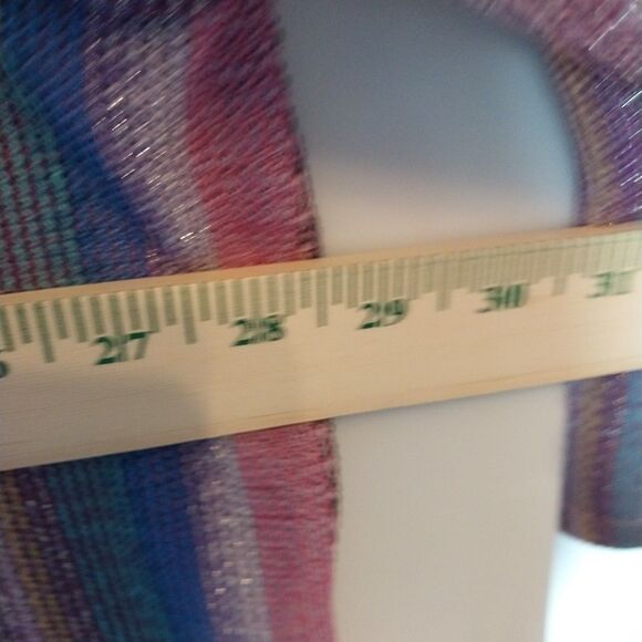 CM Shapes Tunic Top 3X Stretch Open Front Sparkle Cover Up Boho Fairy Festival - Picture 4 of 8